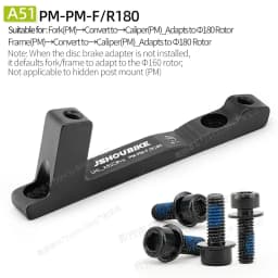 PM/IS MTB Disc Brake Mount Adapter 140mm 160mm 180mm 203mm Rotor Mountain Bike Fork Frame Rear Caliper Converter For Shimano