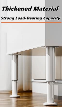 Adjustable Height Furniture Support Legs for Bed Frame, Metal Adjustable Furniture Legs for Bed/Sofa/Cabinet/Couch/Table