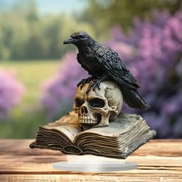 1PCS Black Extradition Crow Living Room Decoration Sculpture Halloween Holiday Gift Party Desktop Decoration Home Office Decora