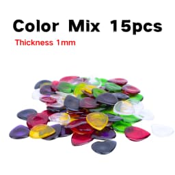 15pcs Color Guitar Pick 1mm/2mm/3mm - Three Thickness Groove Anti-Slip - Suitable for Acoustic Guitar, Electric Guitar, Bass