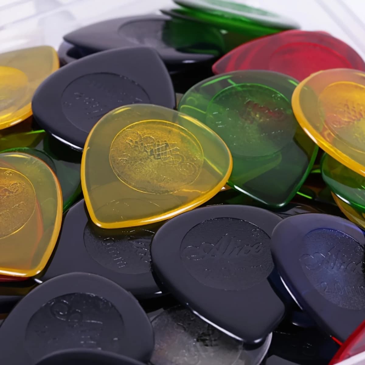 15pcs Color Guitar Pick 1mm/2mm/3mm - Three Thickness Groove Anti-Slip - Suitable for Acoustic Guitar, Electric Guitar, Bass