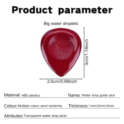 15pcs Color Guitar Pick 1mm/2mm/3mm - Three Thickness Groove Anti-Slip - Suitable for Acoustic Guitar, Electric Guitar, Bass