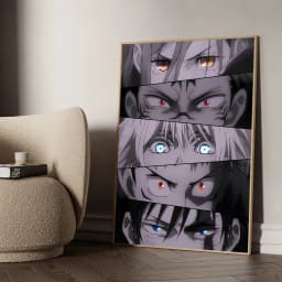 Anime Jujutsu Kaisen Prints Poster Itadori Yuji Fushiguro Megumi Sukuna Collage Canvas Painting Home Decor Poster Fans Gifts