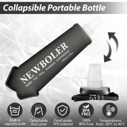 150/250/500ml Sport Water Bottle TPU Folding Soft Flask Drink Portable Water Bottle Running Hiking Bicycle Fitness Water Bag