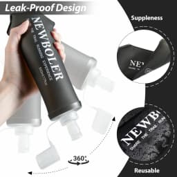 150/250/500ml Sport Water Bottle TPU Folding Soft Flask Drink Portable Water Bottle Running Hiking Bicycle Fitness Water Bag
