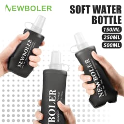 150/250/500ml Sport Water Bottle TPU Folding Soft Flask Drink Portable Water Bottle Running Hiking Bicycle Fitness Water Bag