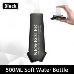 150/250/500ml Sport Water Bottle TPU Folding Soft Flask Drink Portable Water Bottle Running Hiking Bicycle Fitness Water Bag