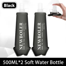 150/250/500ml Sport Water Bottle TPU Folding Soft Flask Drink Portable Water Bottle Running Hiking Bicycle Fitness Water Bag