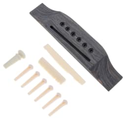 1 Set Wood Acoustic Guitar Bridge Bridge Pins / Saddle / Nut Saddle Guitar Parts for 40 41 Inch Acoustic Folk Guitar