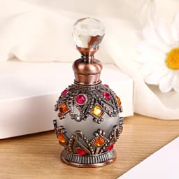 1PCS Luxury Perfume Bottle Essential Oil Bottle 15ml Empty Bottle Storage Bottle Gift Glass Perfume Bottle Portable Bottles