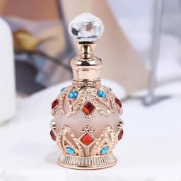 1PCS Luxury Perfume Bottle Essential Oil Bottle 15ml Empty Bottle Storage Bottle Gift Glass Perfume Bottle Portable Bottles