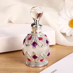 1PCS Luxury Perfume Bottle Essential Oil Bottle 15ml Empty Bottle Storage Bottle Gift Glass Perfume Bottle Portable Bottles