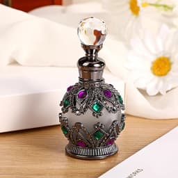 1PCS Luxury Perfume Bottle Essential Oil Bottle 15ml Empty Bottle Storage Bottle Gift Glass Perfume Bottle Portable Bottles