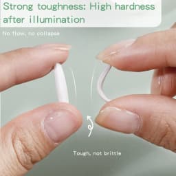 5ml 3D Flower Gel Non-Stick Carving Glue Pearl White Satin Nail Art DIY Sculpting Gel for Manicure Extension Salon Use
