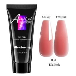 30ml Solid Color Nail Extension Gel Nail Build Poly Acrylic Gel Uv Led Quick Extension Of Crystal Model Painless Crystal Glue