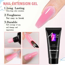 30ml Solid Color Nail Extension Gel Nail Build Poly Acrylic Gel Uv Led Quick Extension Of Crystal Model Painless Crystal Glue