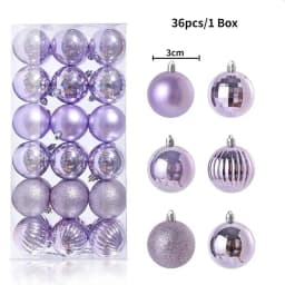 24Pcs 3cm Christmas Balls Christmas Tree Decoration Xmas Hanging Tree Pendants Home Party Christmas Tree Decor New Year Gifts