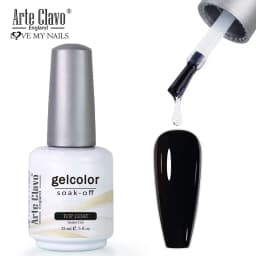 Arte Clavo Top Gel Polish 15ml Semi Permanent Varnish Function Gel Base Super Top Coat Transparent Gel Nails Soak Off Gel