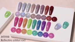 8/12pcs Glitter Gel Nail Polish Set Sparkling Glitter Semi Permanent Soak Off UV Gel Varnish Manicure With Box DIY Nail Supplies