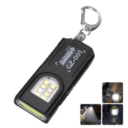 Mini Keychain EDC Flashlight Rechargeable Magnetic Torch Super Bright Pocket LED Torch Pen Clip Headlamp Outdoor Fishing Lamp
