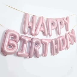 16 Inch Happy Birthday Balloons Pink Blue Aluminium Foil Balloon Birthday Party Decoration Suppries Home DIY Accessories Prop