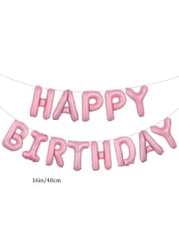 16 Inch Happy Birthday Balloons Pink Blue Aluminium Foil Balloon Birthday Party Decoration Suppries Home DIY Accessories Prop