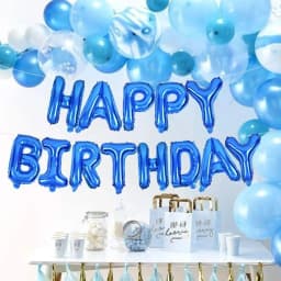 16 Inch Happy Birthday Balloons Pink Blue Aluminium Foil Balloon Birthday Party Decoration Suppries Home DIY Accessories Prop