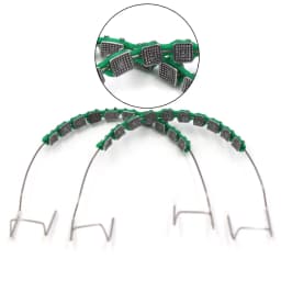 Fake Braces for Teeth - Removable Dental Jewelry with Metal Wire Bracket, DIY Tooth Decoration for Party Cosplay