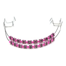 Fake Braces for Teeth - Removable Dental Jewelry with Metal Wire Bracket, DIY Tooth Decoration for Party Cosplay