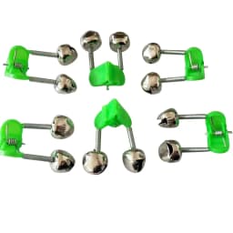 10 Pcs Fishing Accessories Plastic Clip Snap Fish Bells Fishing Rods Special Double Ring Fishing Alarm Bells