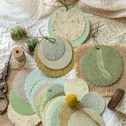JIANQI 50 pcs Craft Vintage Scrapbooking Paper Kawaii Art Junk Journal Deco Sticker rotundity emboss DIY Material Paper