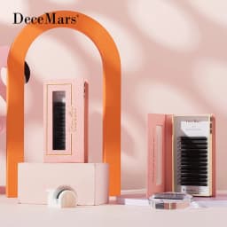 DeceMars 4D - W Shaped Eyelash Extension (12line/Tray) for Makeup