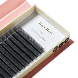DeceMars 4D - W Shaped Eyelash Extension (12line/Tray) for Makeup