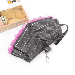 Vintage Lace Parasol Uv Protection Folding Umbrella Stylish Lace Folding Umbrella for Sun Protection Rain Lightweight Portable