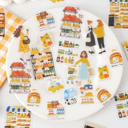 30Pcs/Pack Light Up Daily Life Series Decorative Stickers Material Perfect for Journaling Diy Scrapbooking Supplies