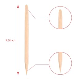 Nail Orange Wood Sticks 100/500Pcs Double Head Cuticle Pusher Remover Pedicure Manicure Sticks Tool 11.5cm Rhinestone Picking