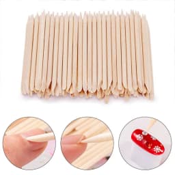 Nail Orange Wood Sticks 100/500Pcs Double Head Cuticle Pusher Remover Pedicure Manicure Sticks Tool 11.5cm Rhinestone Picking