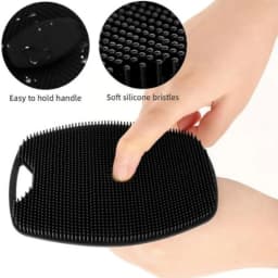 1-2PCS Soft Silicone Exfoliating Brush Cleanser Manual Body Cleansing Scrubber Shower Gentle Massage Bath Brush For Men