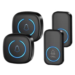 EZHEN Smart Wireless Doorbell Welcome Door Bell 60 song Ringtones Differentiated Doorbell Mute Home Office Call Bell US EU Plug