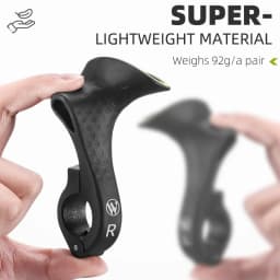 WEST BIKING 1 Pair Bicycle Bar Ends Lightweight Ergonomic Bike Extension Handlebar MTB Bicycle Handlebar Grips Bike Accessories
