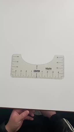 4/8Pcs/set Round T-Shirt Neck Measurement Tools PVC Alignment Rulers For Guiding Design Clothes Size Handmade Sewing Accessories