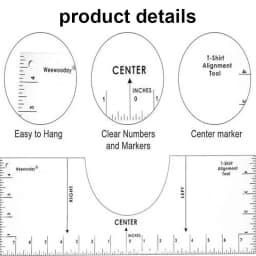 4/8Pcs/set Round T-Shirt Neck Measurement Tools PVC Alignment Rulers For Guiding Design Clothes Size Handmade Sewing Accessories