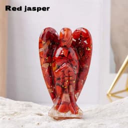1PC Natural Crystal Guardian Angel Figurine Amethyst Rose Quartz Colorful Healing Stone Gem Craft Gift Home Decor Ornaments