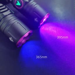 15W High Power UV 395/365nm USB Rechargeable Flashlight Cat Dog Urine Tinea Ore Money Scorpion Fluorescence Marker Purple Light