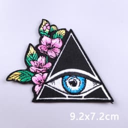 Punk Series Patch Iron On Patches For Clothing Thermoadhesive Patches On Clothes Horror Eyes Embroidery Patch DIY Sewing Patch