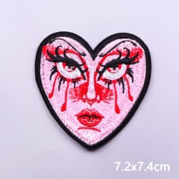 Punk Series Patch Iron On Patches For Clothing Thermoadhesive Patches On Clothes Horror Eyes Embroidery Patch DIY Sewing Patch