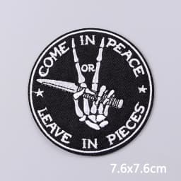 Punk Series Patch Iron On Patches For Clothing Thermoadhesive Patches On Clothes Horror Eyes Embroidery Patch DIY Sewing Patch