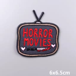Punk Series Patch Iron On Patches For Clothing Thermoadhesive Patches On Clothes Horror Eyes Embroidery Patch DIY Sewing Patch