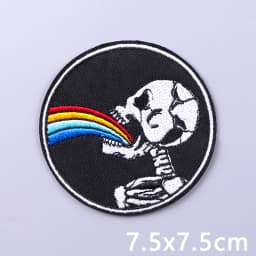 Punk Series Patch Iron On Patches For Clothing Thermoadhesive Patches On Clothes Horror Eyes Embroidery Patch DIY Sewing Patch