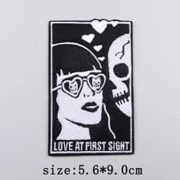Punk Series Patch Iron On Patches For Clothing Thermoadhesive Patches On Clothes Horror Eyes Embroidery Patch DIY Sewing Patch